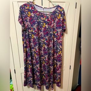 Large PinkBlush Floral Maternity Dress